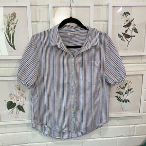 Madewell Pastel Striped Button Down Shirt